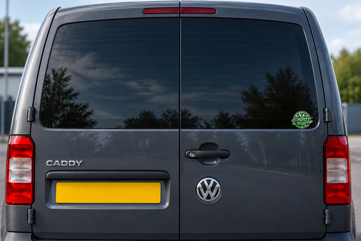 Caddy Badge Green Sticker