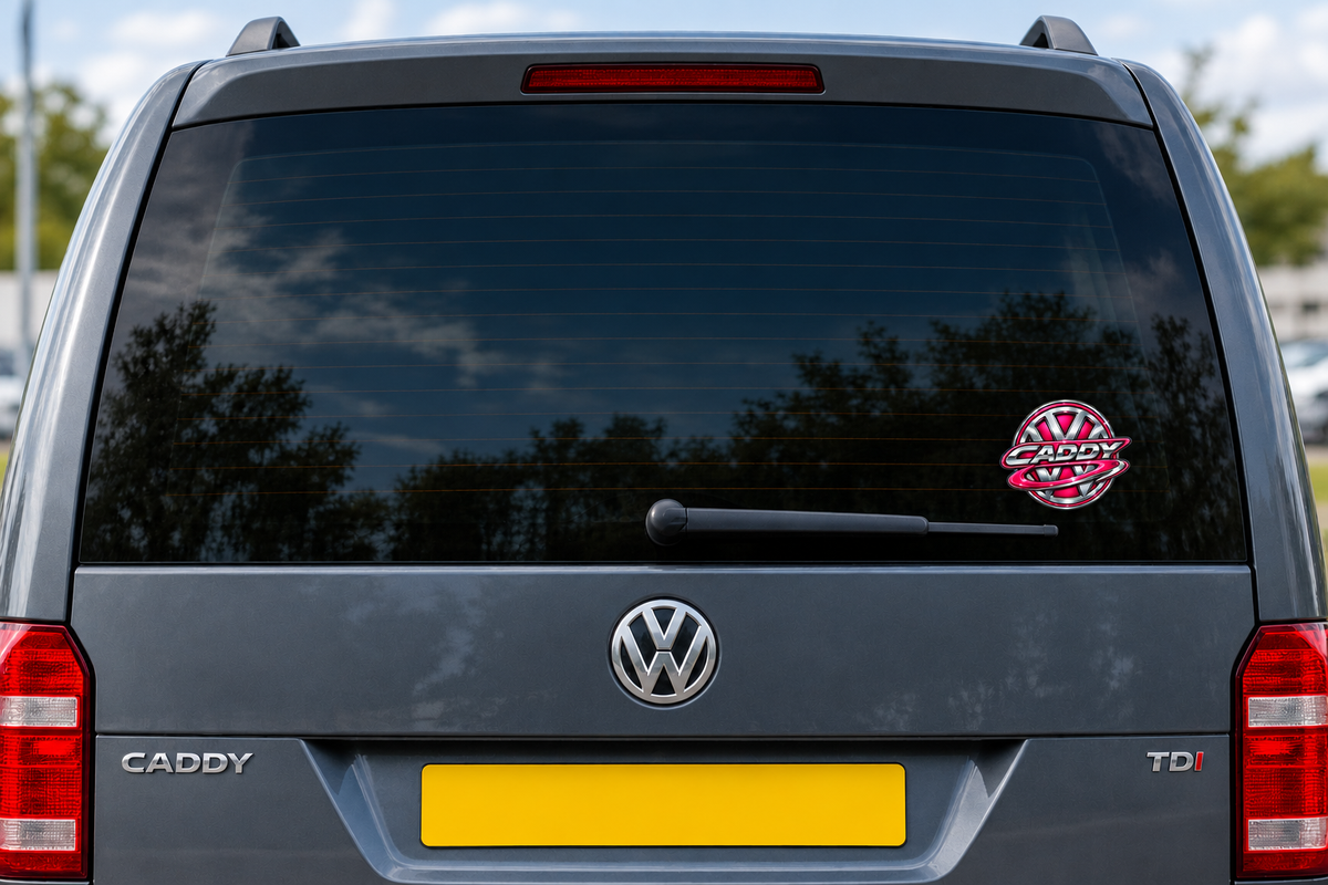 Caddy Badge Pink Sticker